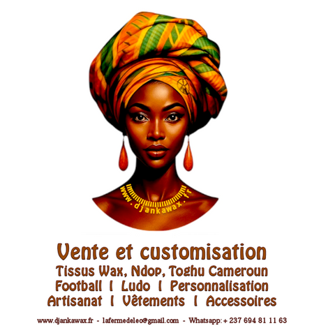 Vente et Customisation de Tissu Pagne Wax, Ndop, Toghu Cameroun Artisanat, Personnalisation Perruque , https://www.djankawax.fr